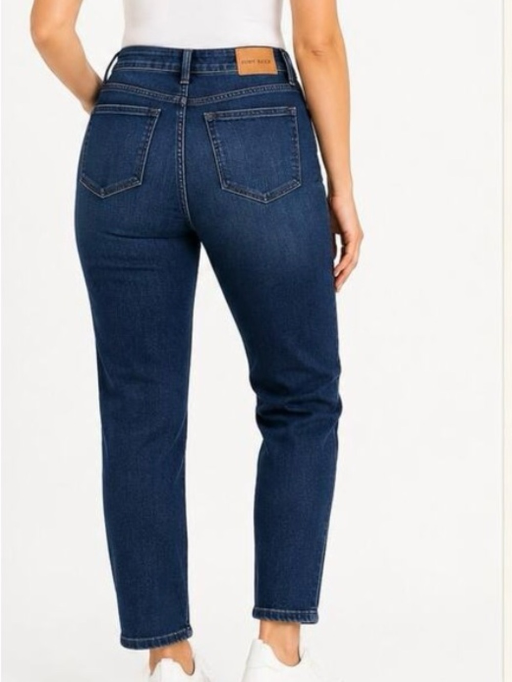 Judy Blue NEW Cool Boyfriend Fit High Waist Jeans Dark Wash Stretch 16W - Picture 2 of 16